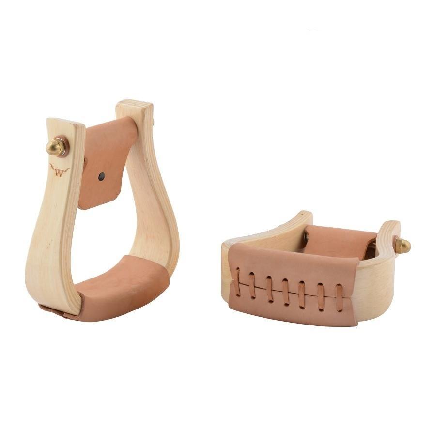 Wooden Visalia Stirrups 2" Light Stirrups - FG Pro Shop Inc.