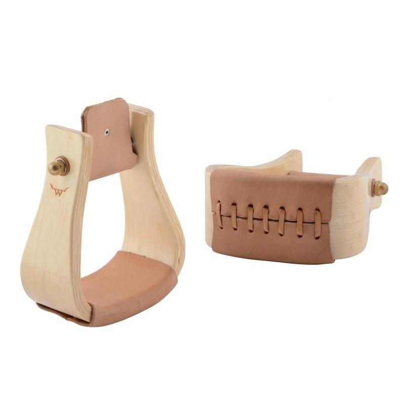 Wooden Visalia Stirrups 3" Light Stirrups - FG Pro Shop Inc.