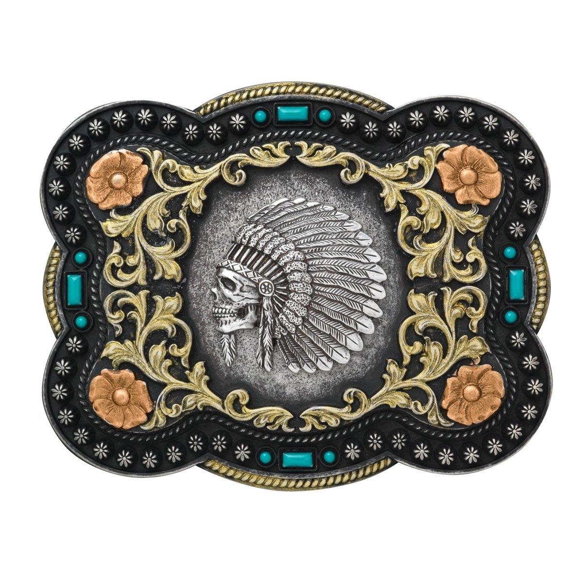 Indian Skull Belt Buckle - FG Pro Shop Inc.