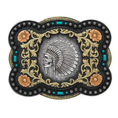 Indian Skull Belt Buckle - FG Pro Shop Inc.