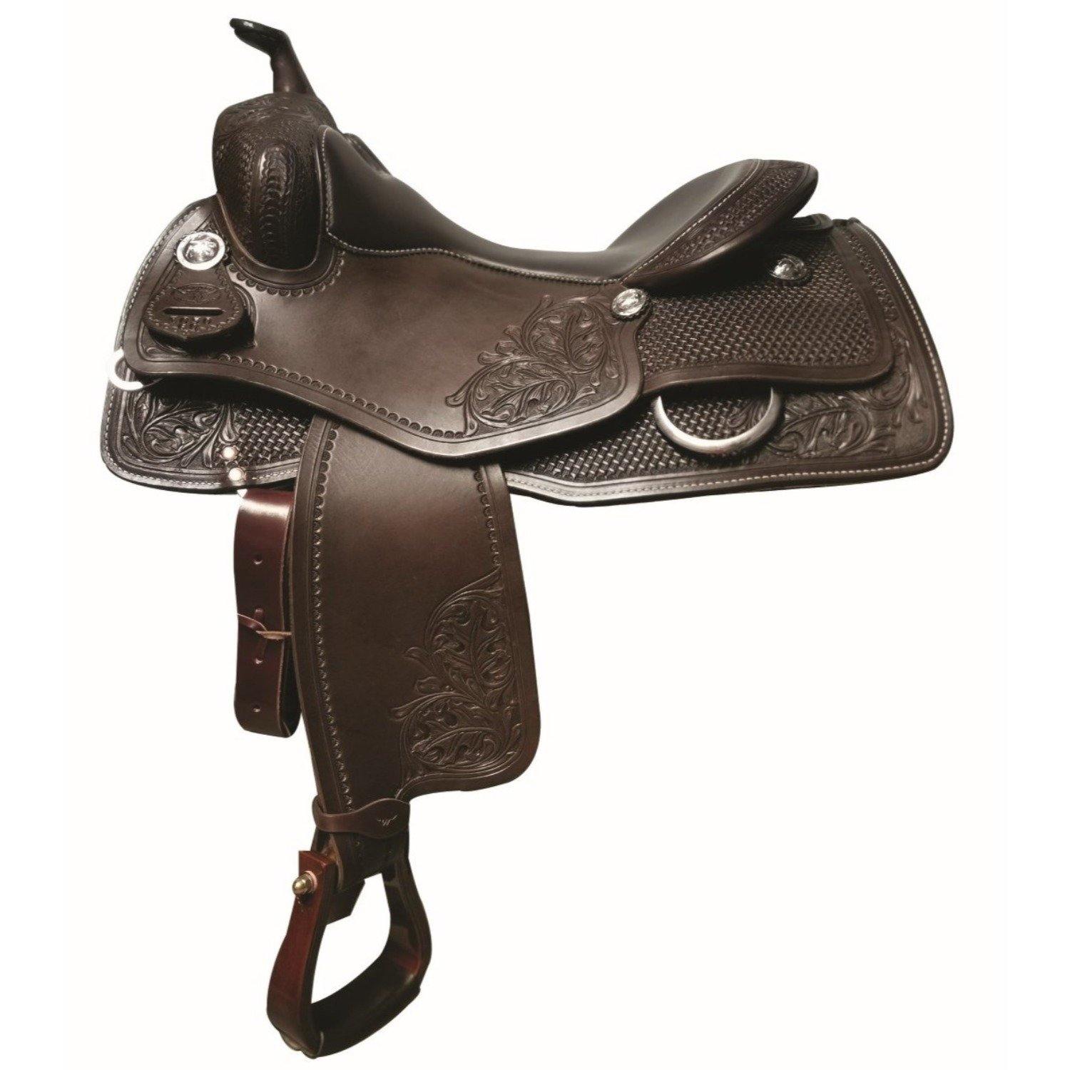 FG Reining Saddle - Dark Brown - FG Pro Shop Inc.