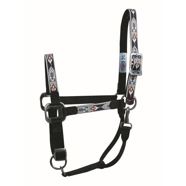 Signature Halter with Snap Black/Arrow Pattern - FG Pro Shop Inc.
