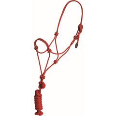 Yearling Economy Mountain Rope Halter with lead by Mustang - FG Pro Shop Inc.