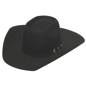 Chapeau de Feutre Noir 3X - Top Carré