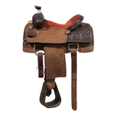 Calf Roping Saddle - Dark Brown