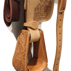 Calf Roping Saddle Sunflower Tan - 14"