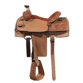 Calf Roping Saddle - Golden