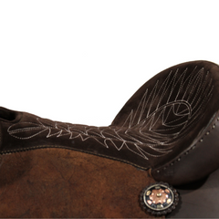 Calf Roping Saddle Dark Brown - 13.5"