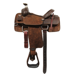 Calf Roping Saddle Dark Brown - 13.5"