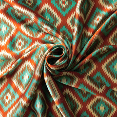 Foulard Deluxe en Satin 44x44'' - Mint Turquoise
