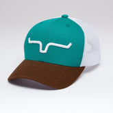 Weekly Trucker Cap - Split Turquoise