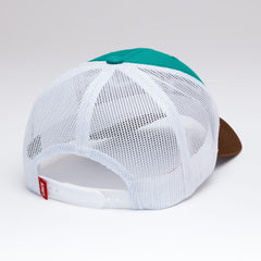Weekly Trucker Cap - Split Turquoise