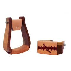 Étriers en Bois Rosewood 3"