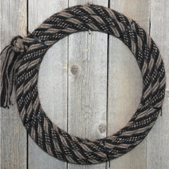 Mecate 6 Brins 100% Alpaga 5/8'' x 22' - Noir et Gris