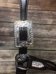 Licou de Compétition Santana en Cuir Brun Foncé #103