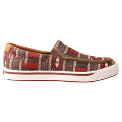 Mocassins pour Homme Hoey ''Slip On'' Aztec Rouge