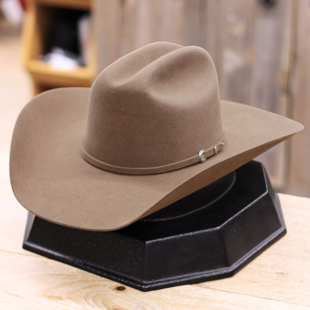 Chapeau De Cowboy En Feutre Twister - Taille 7 5/8 - Très Bon État (Occasion)