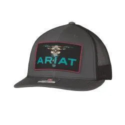 Casquette Ariat Gris Foncé Tête de Boeuf