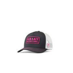 Black Ariat Caps Pink Patch