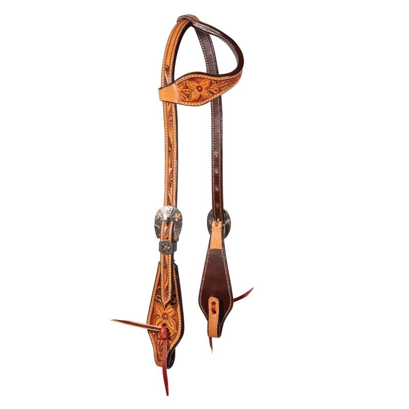 One Ear Headstall Apple Blossom Collection