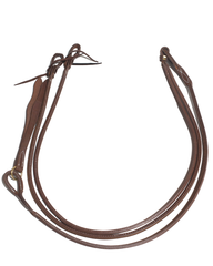Romal en Cuir de Harnais avec Couture - Huilé