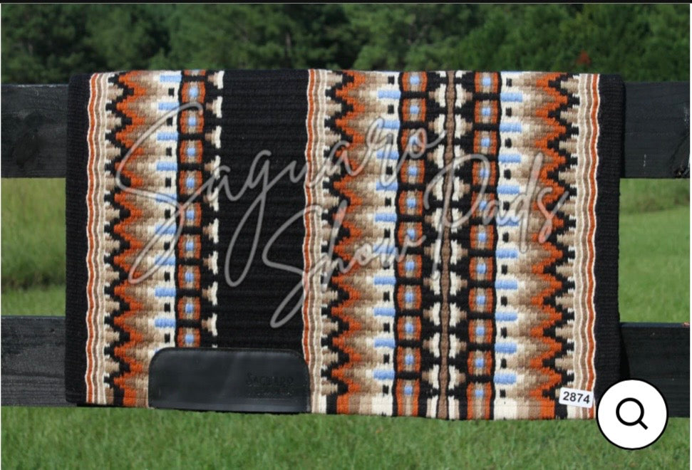 Carmichael 2.0 Show Pad - Black, Cream, Rust & Sky Blue
