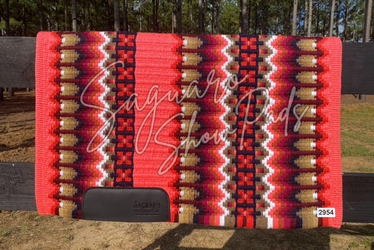 Chandler Show Pads Coral, Raspberry, Tan & Navy
