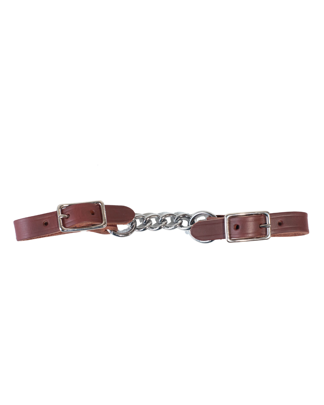 Gourmette Chaine Courte Cuir Latigo