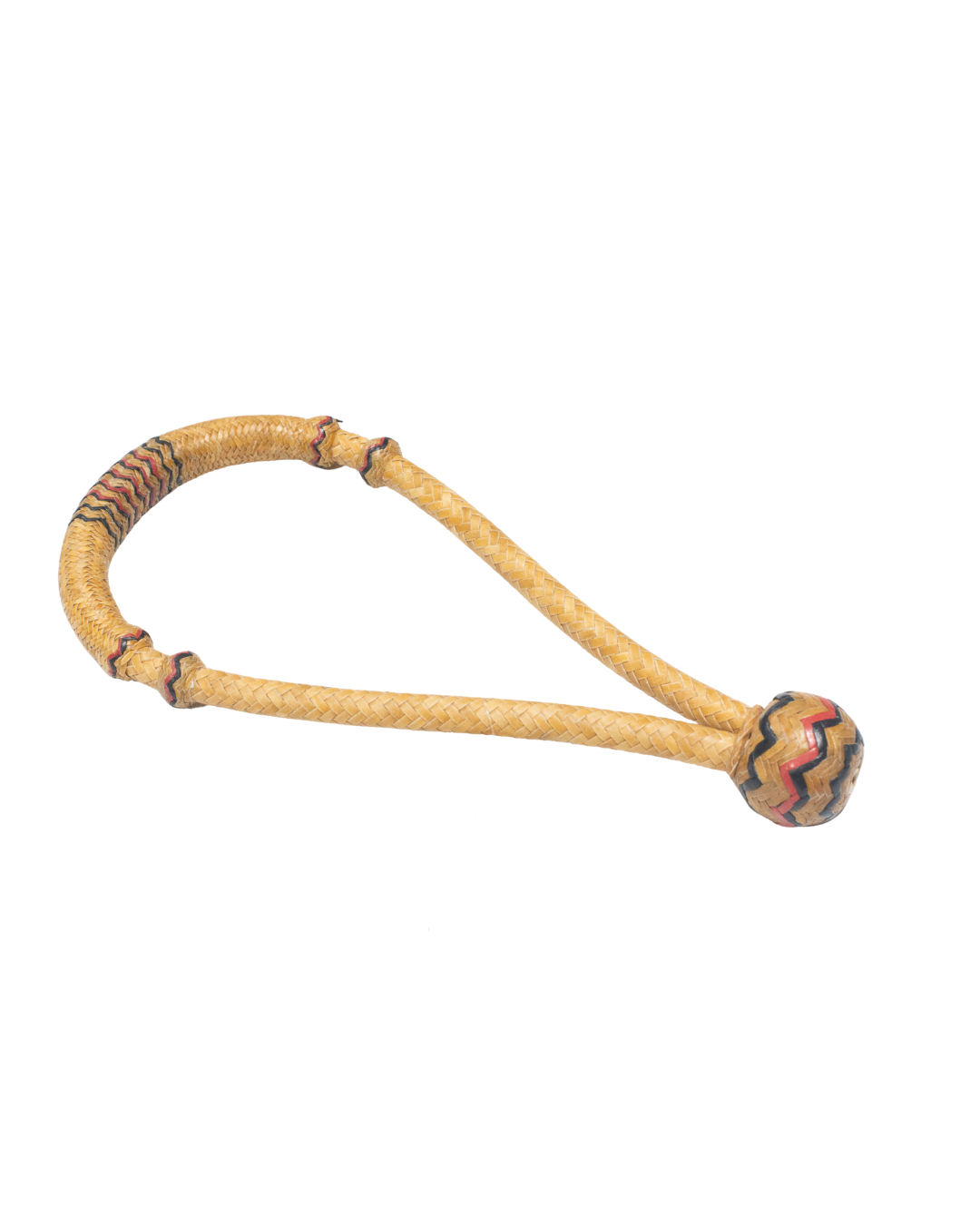 Bosal 5/8'' en Rawhide Naturel Accent Rouge & Noir 16 Brins