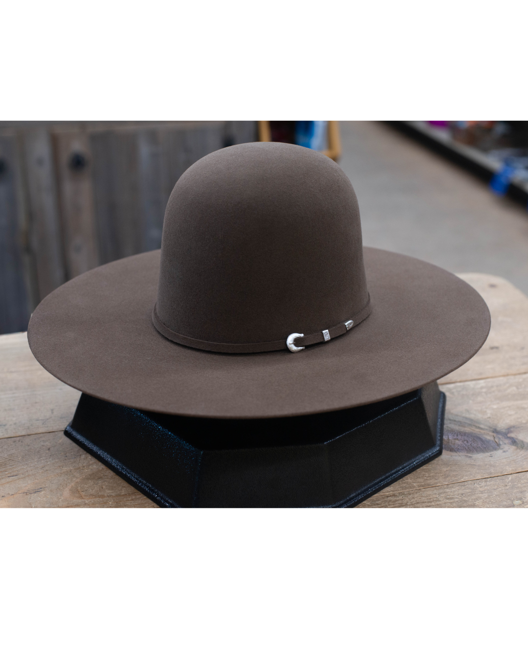 Chapeau Feutre 10x Non Formé - Walnut