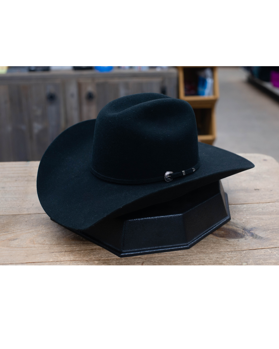 Pur Wool Hat Cowboy Top - Black