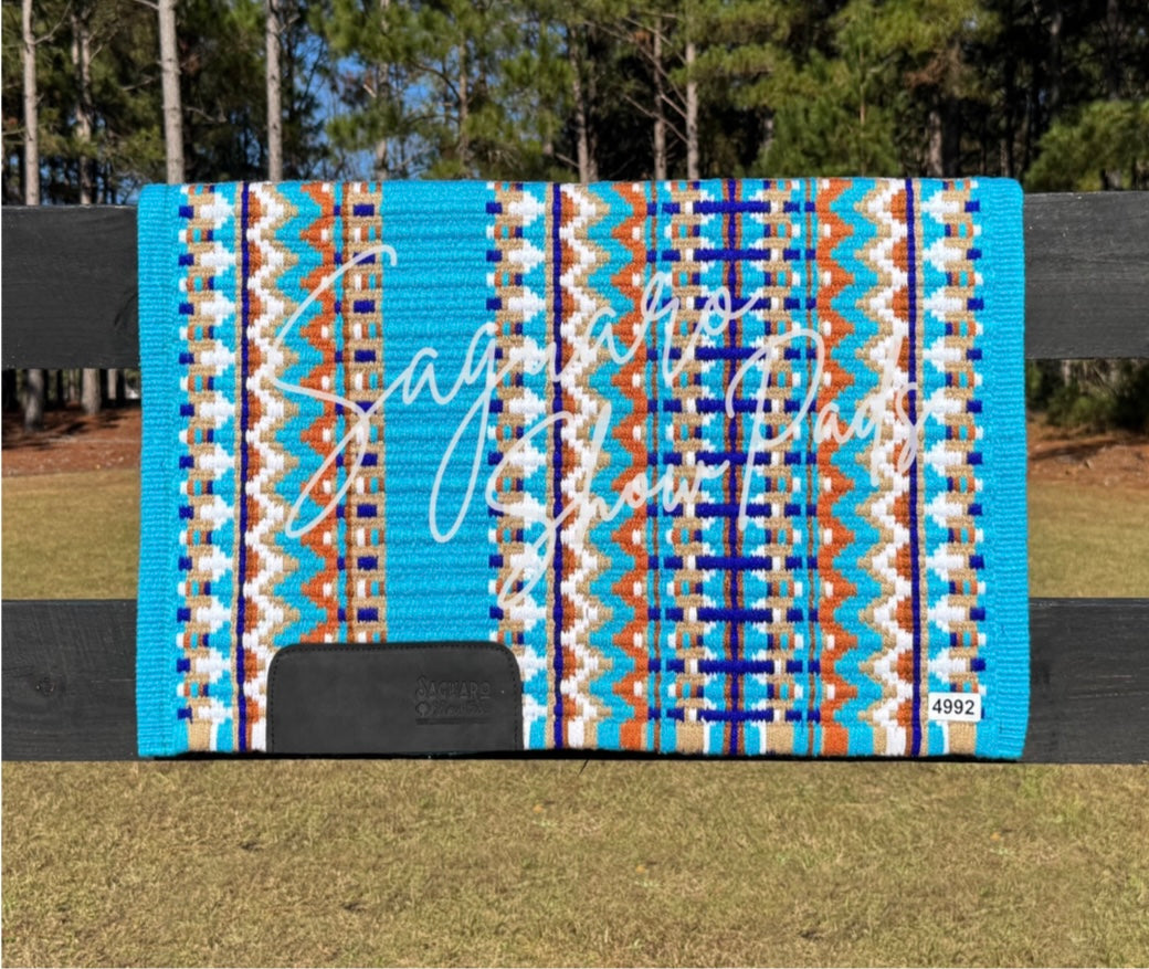 Allister 5.0 Show Pads Turquoise,Royal Blue & Rust