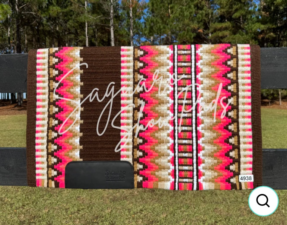 Avery Show Pads Chestnut, Neon Pink, Coral & /Tan