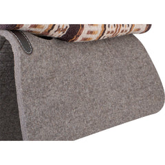 Blanket Top Pad with 3/4'' Wool Felt Bottom - Coffe Buckskin
