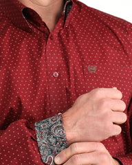 Chemise Bourgogne Petit Pois