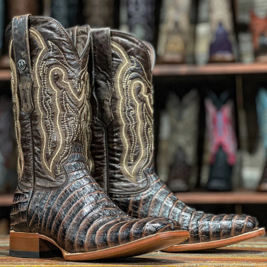 Caiman Tail Imitation Choco Boots