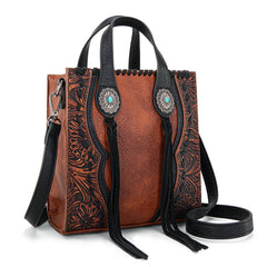 Petite Sacoche Collection Concho 2-Tons Pierre Turquoise