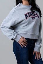 Load image into Gallery viewer, Crop Top Colfax Crew Hood - Grey
