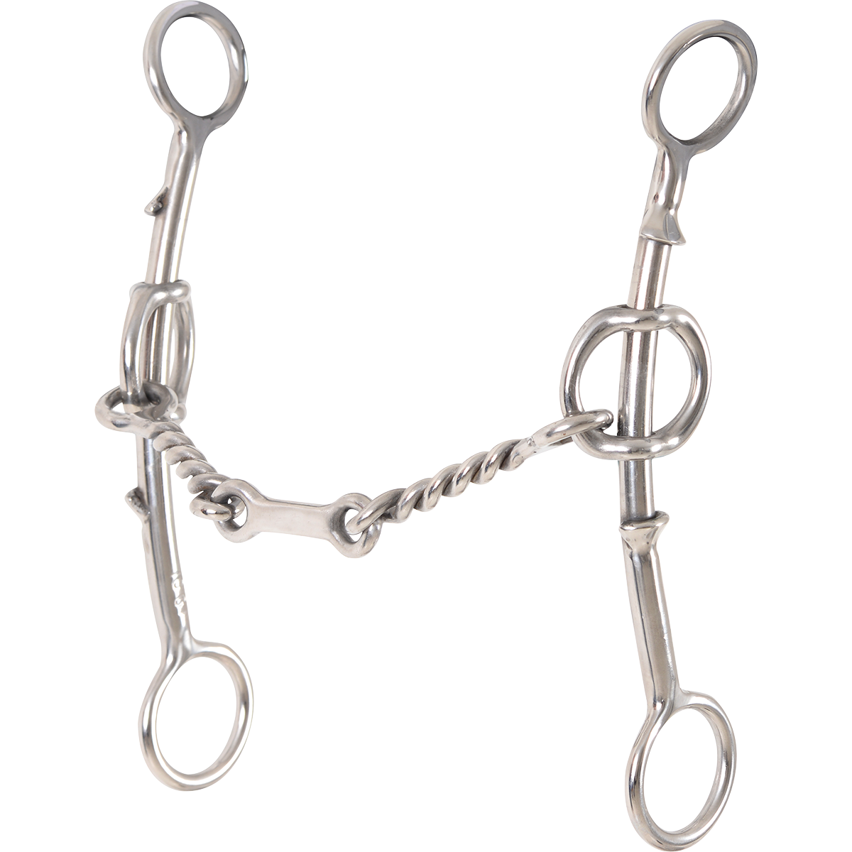 Mors à Levier Double Releveur 3 Morceaux Torsadé