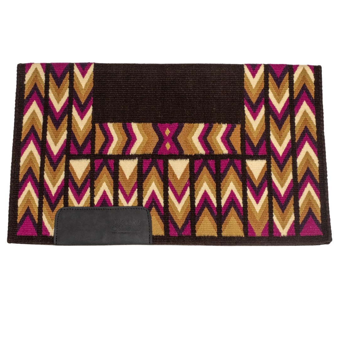 Flint Ranch Show Pad - Brown, Tan, Cream & Fuschia