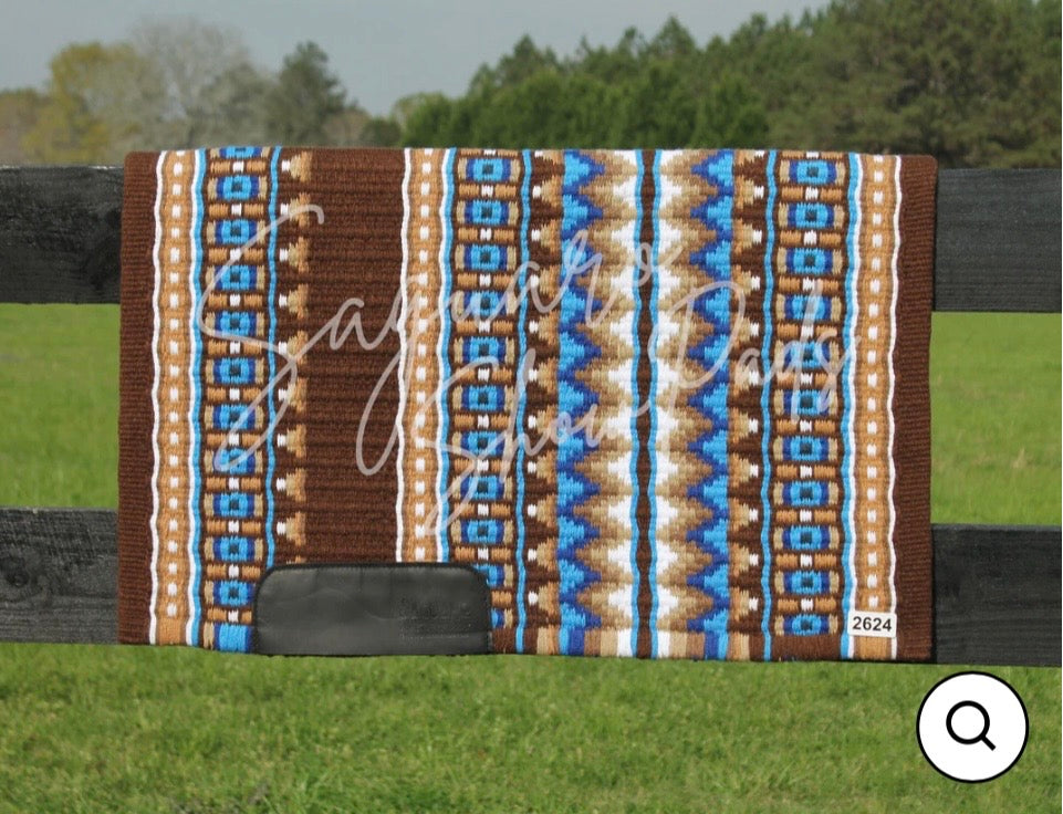 Gage 2.0 Show Pads Chestnut, Tans & Blue