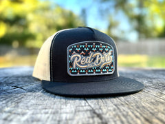 Gambler Caps - Black/Khaki 5 Panel