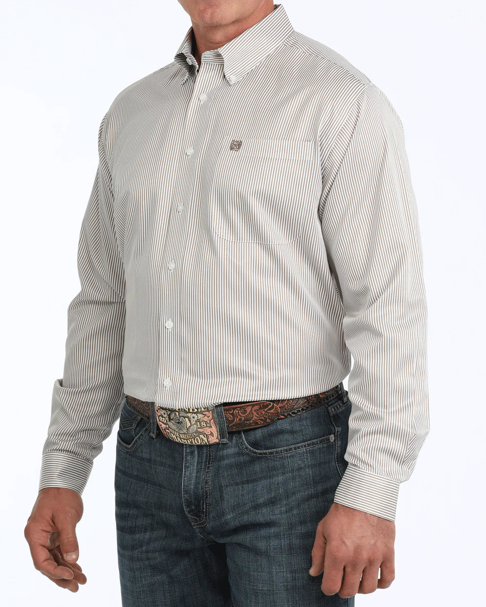 Khaki Stripe Shirt