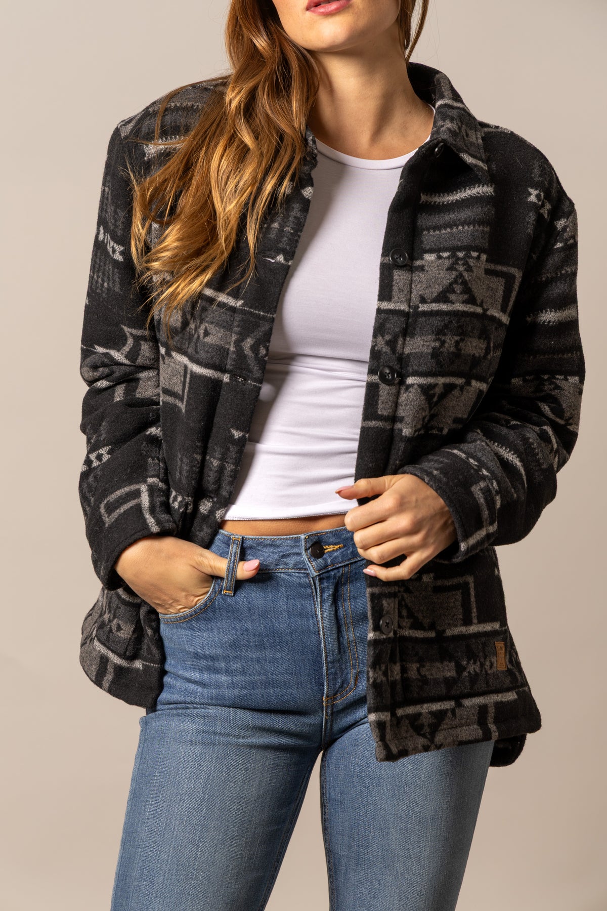 Manteau en Laine Lauren - Noir