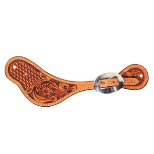 Natural Floral & Basket Spur Straps - Mens