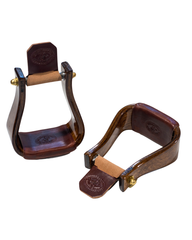 Étriers Nettles Bois 3'' Plat - Cerise