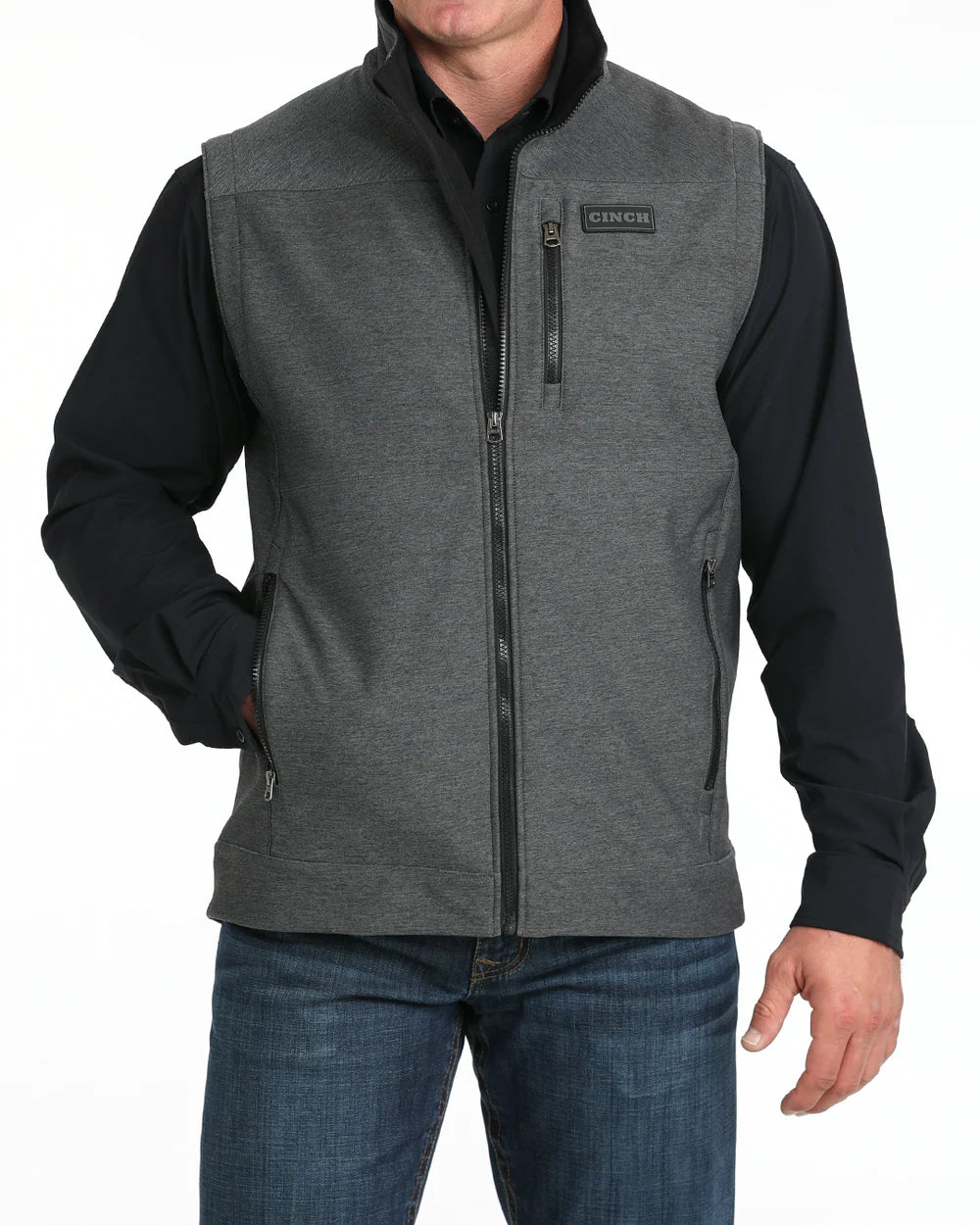 Veste Sans Manche Grise