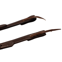 One Ear Headstall - Rust Iron Floral Buckle