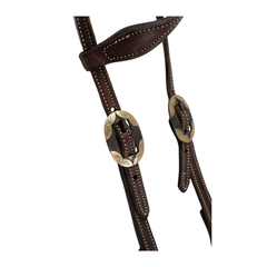 One Ear Headstall - Rust Iron Oval Buckle