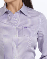 Chemise Ligné Mauve